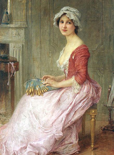 Charles-Amable Lenoir Seamstress oil painting image